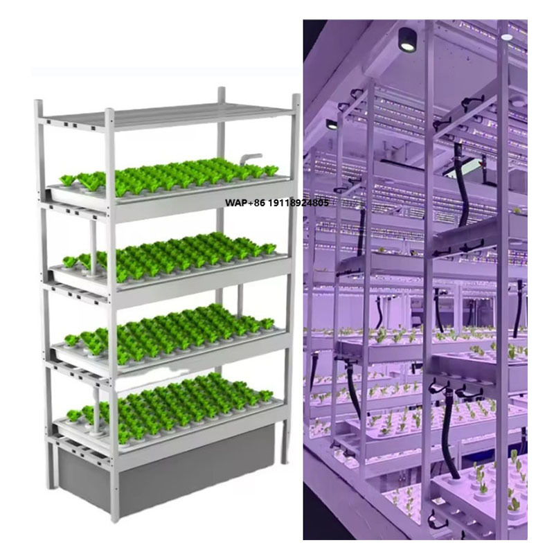 Hydroponic Farming Agriculture - 수직농장 수경재배 타워 시스템 실내 재배