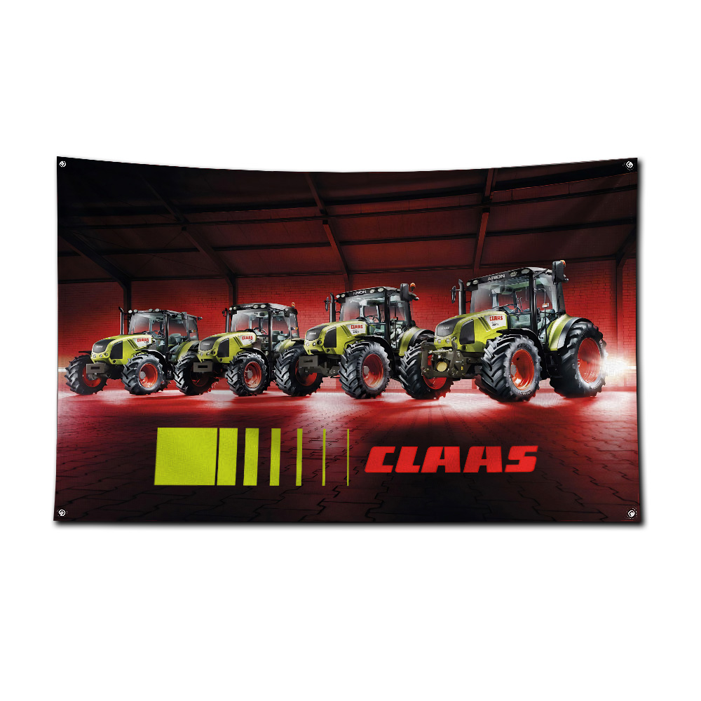 Agriculture Farming Logos - 트랙터 및 콤바인 수확기 깃발 배너,