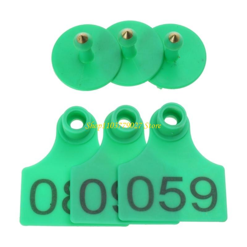 Livestock Ear Tag - C4DF 001-100 숫자 플라스틱 태그 가축