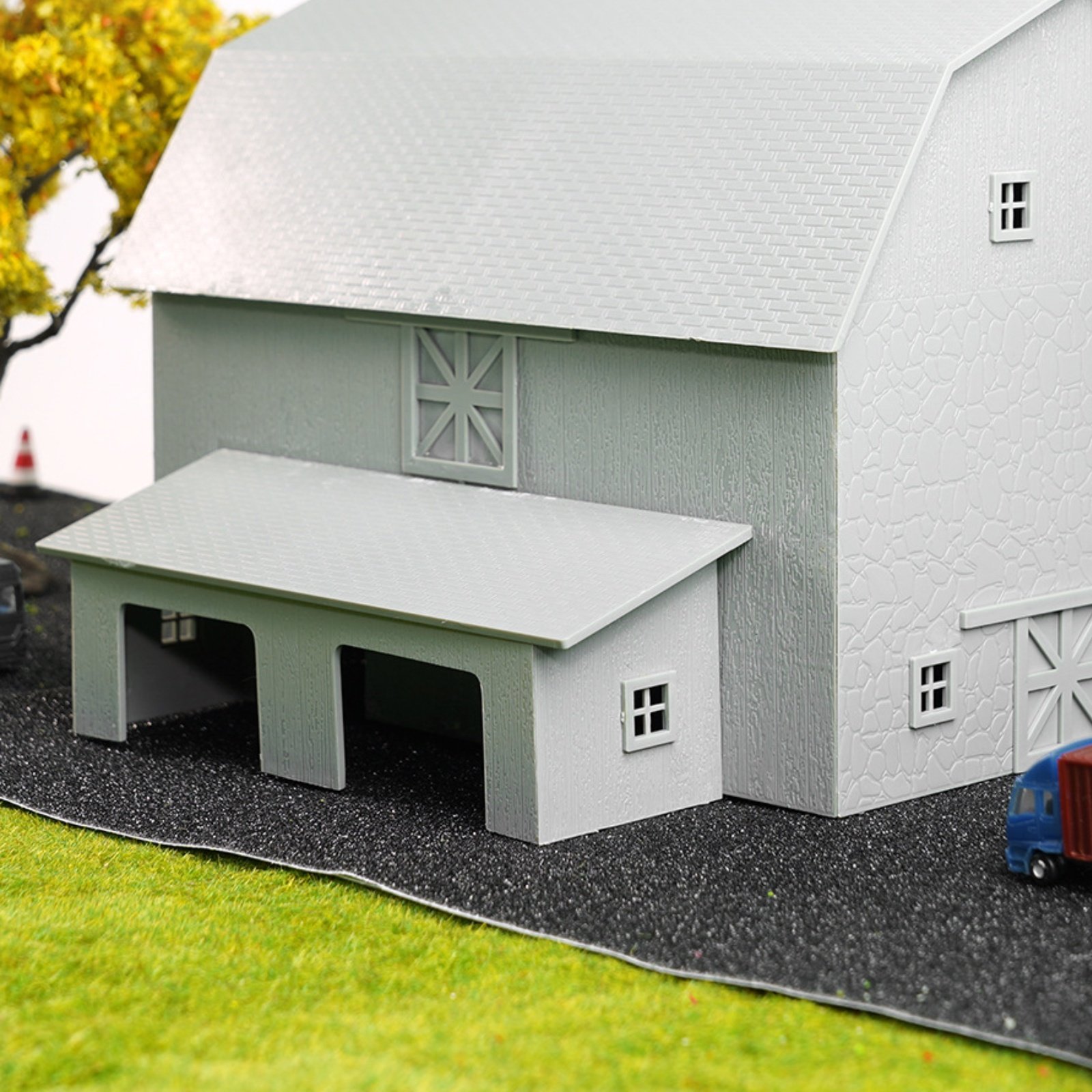 Farming & Agriculture Word Stacks - 1:87 농장 건물 모형 페인팅 가능한