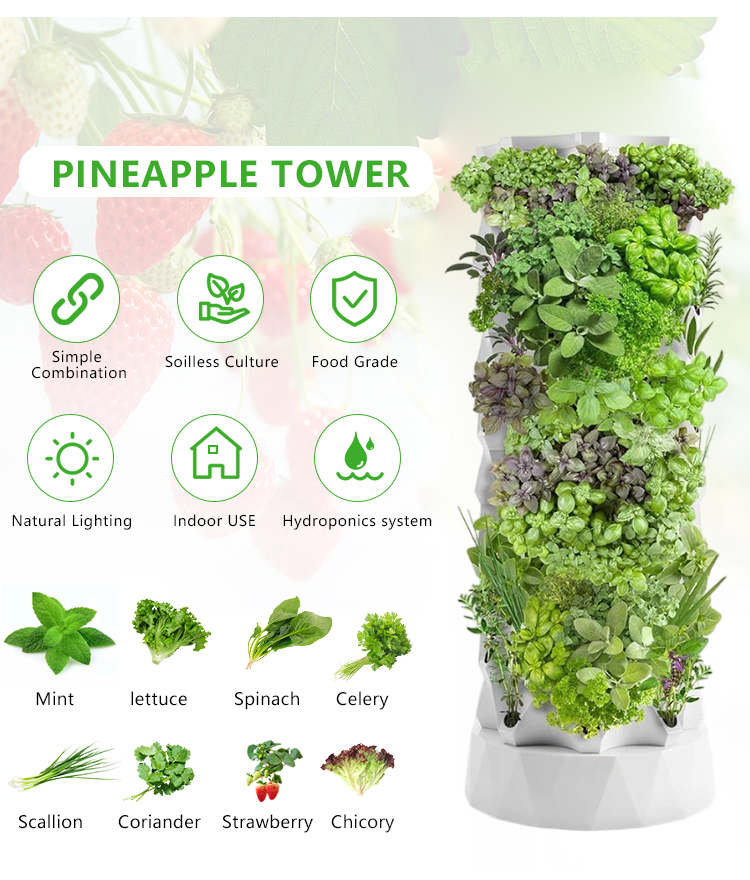 업그레이드된 실내 농업 야외 에어로포닉 타워 시스템 정 - Hydroponic Farming Agriculture 리뷰 및 가격