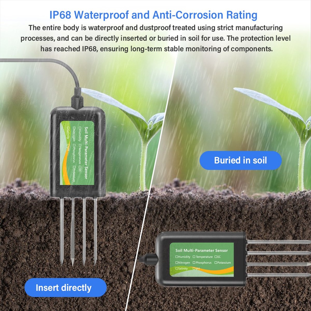 AA86 8in1 토양 센서 농업용 PH EC 수분 N - Precision Farming Smart Agriculture 리뷰 및 가격